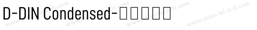 D-DIN Condensed字体转换